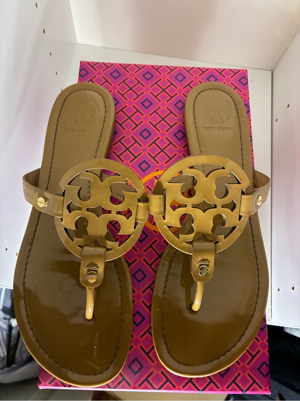 Tory Burch Tan Miller Thong Sandals - Women's - Picture 2 of 6